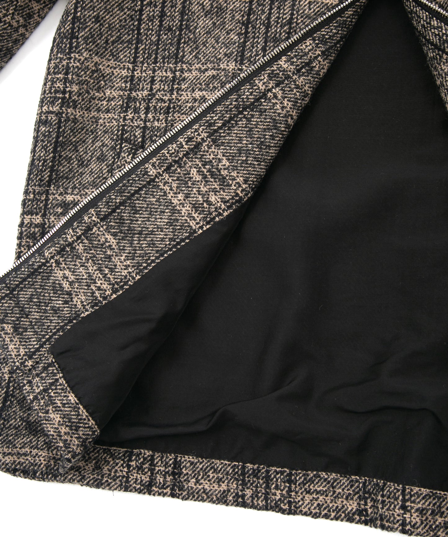 ループツイードチェック スイングトップ - Brown Check