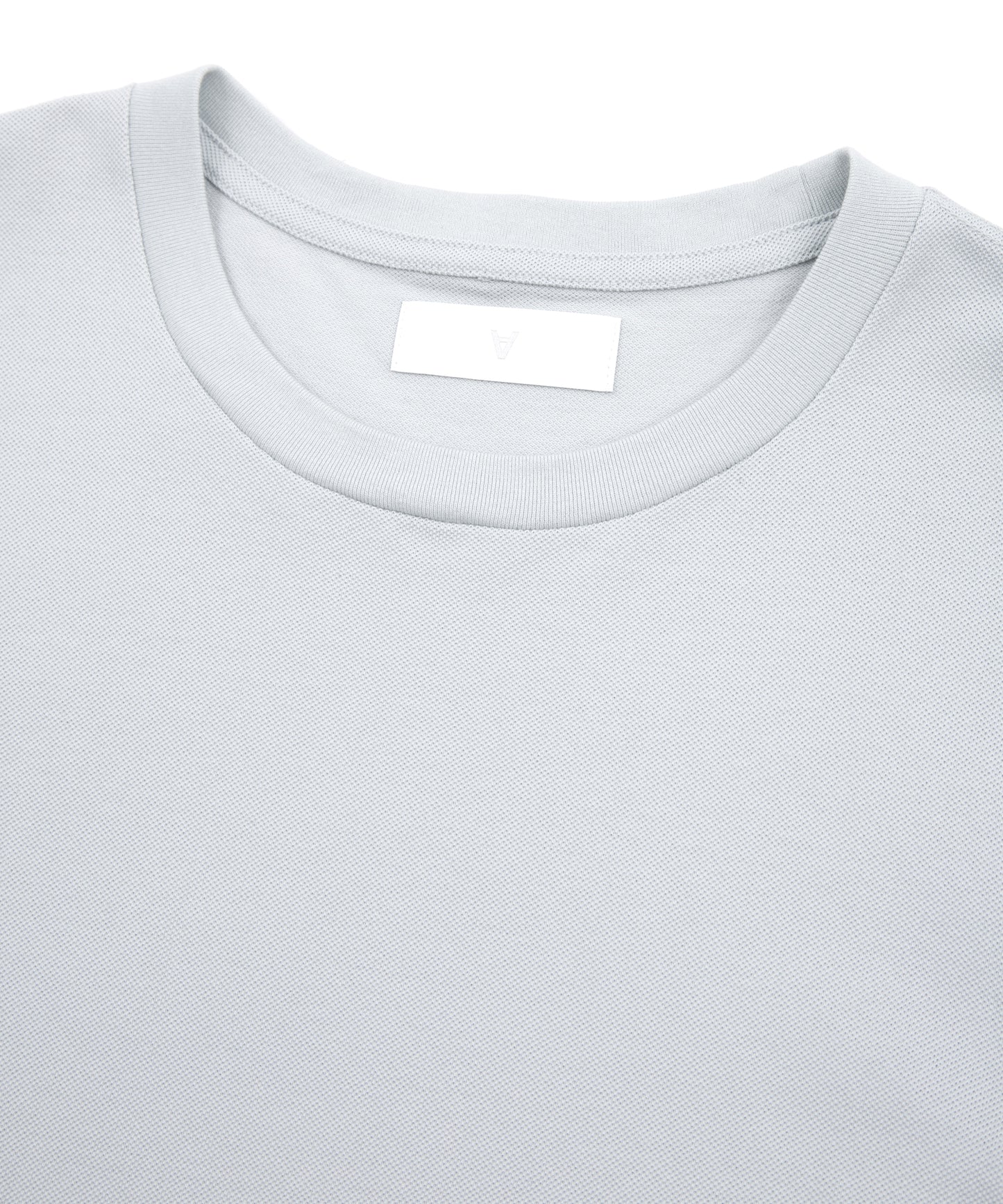 GIZA コットン 表カノコ クルーネック H/S カットソー - GRAY