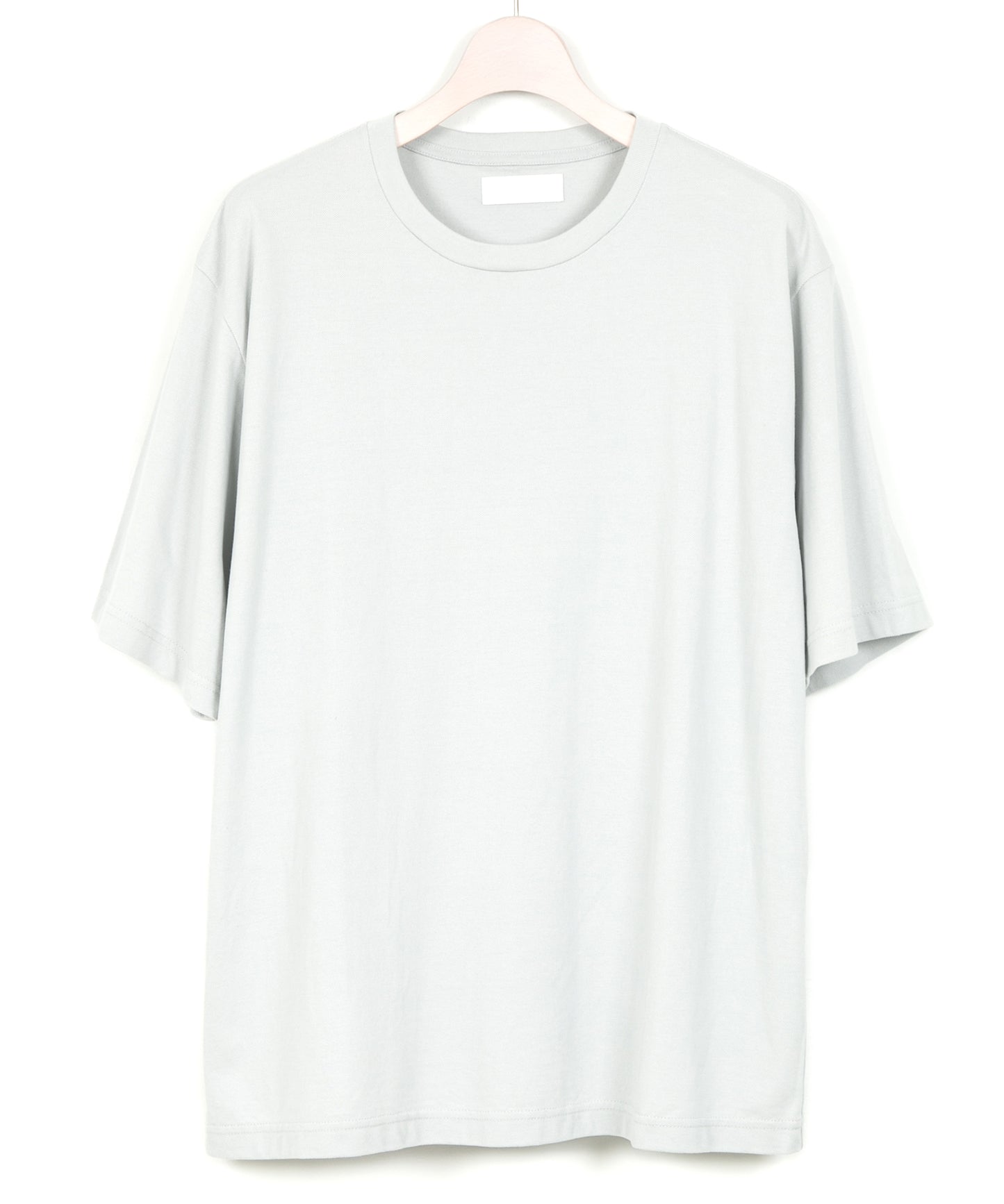 GIZA コットン 表カノコ クルーネック H/S カットソー - GRAY