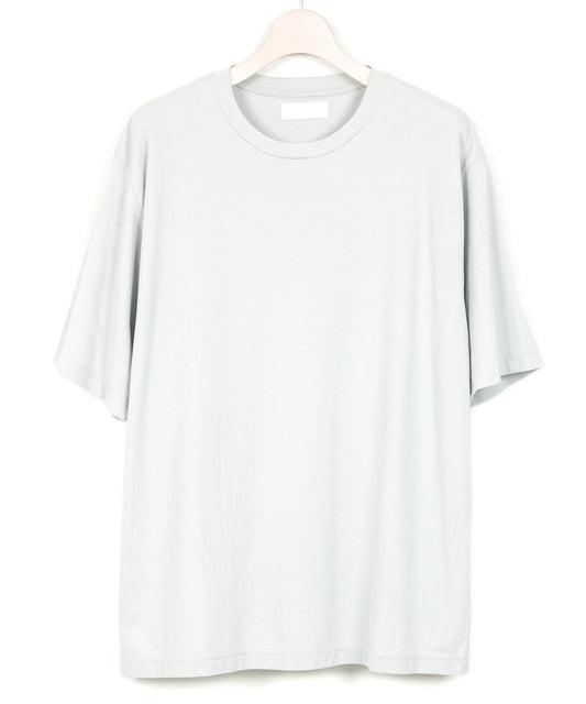 GIZA コットン 表カノコ クルーネック H/S カットソー - GRAY