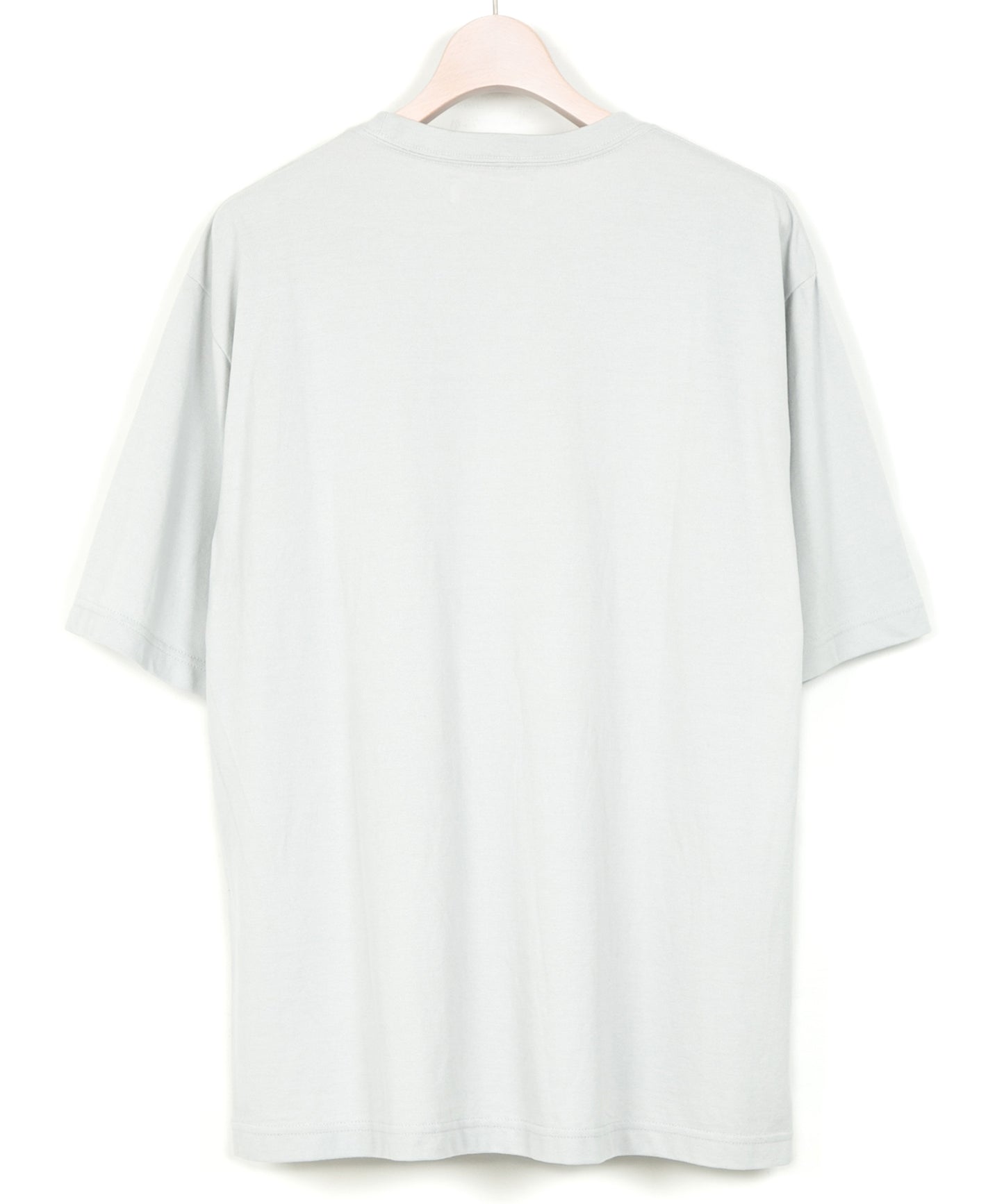 GIZA コットン 表カノコ クルーネック H/S カットソー - GRAY